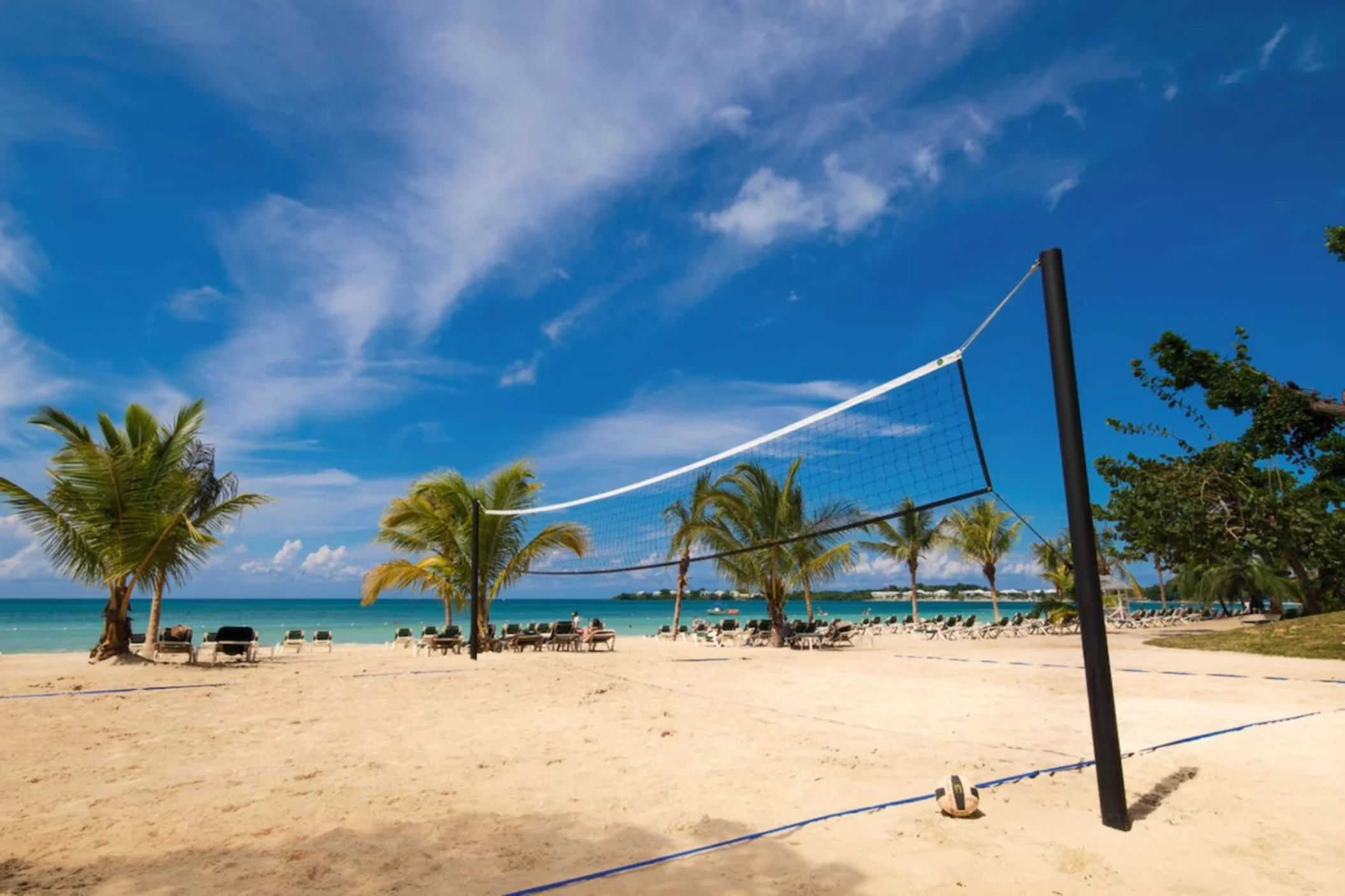 beach volleyball at Riu Palace Tropical Bay