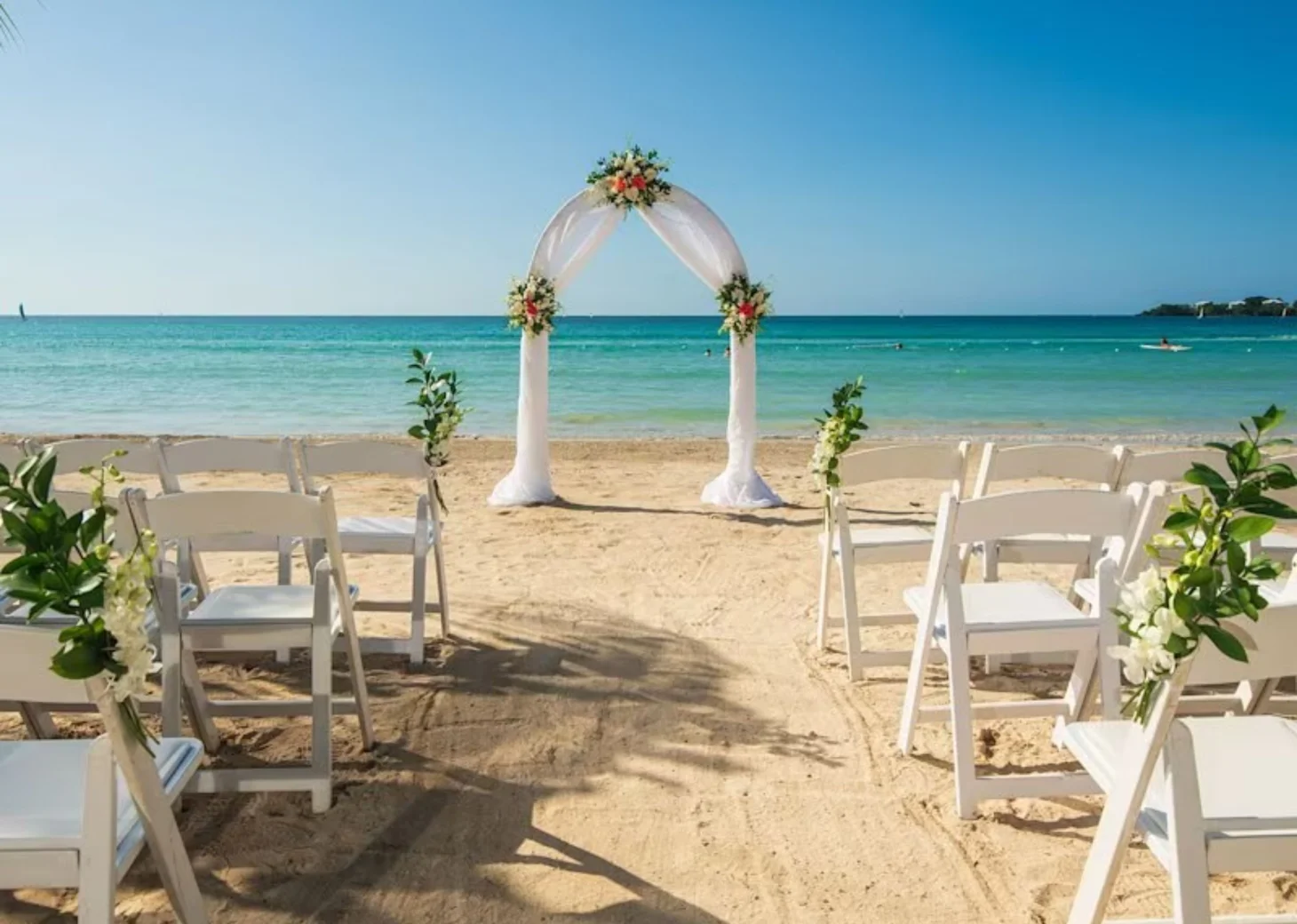 beach wedding venue at Riu Palace Tropical Bay