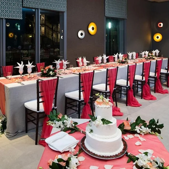 reception setup at Riu Palace Tropical Bay