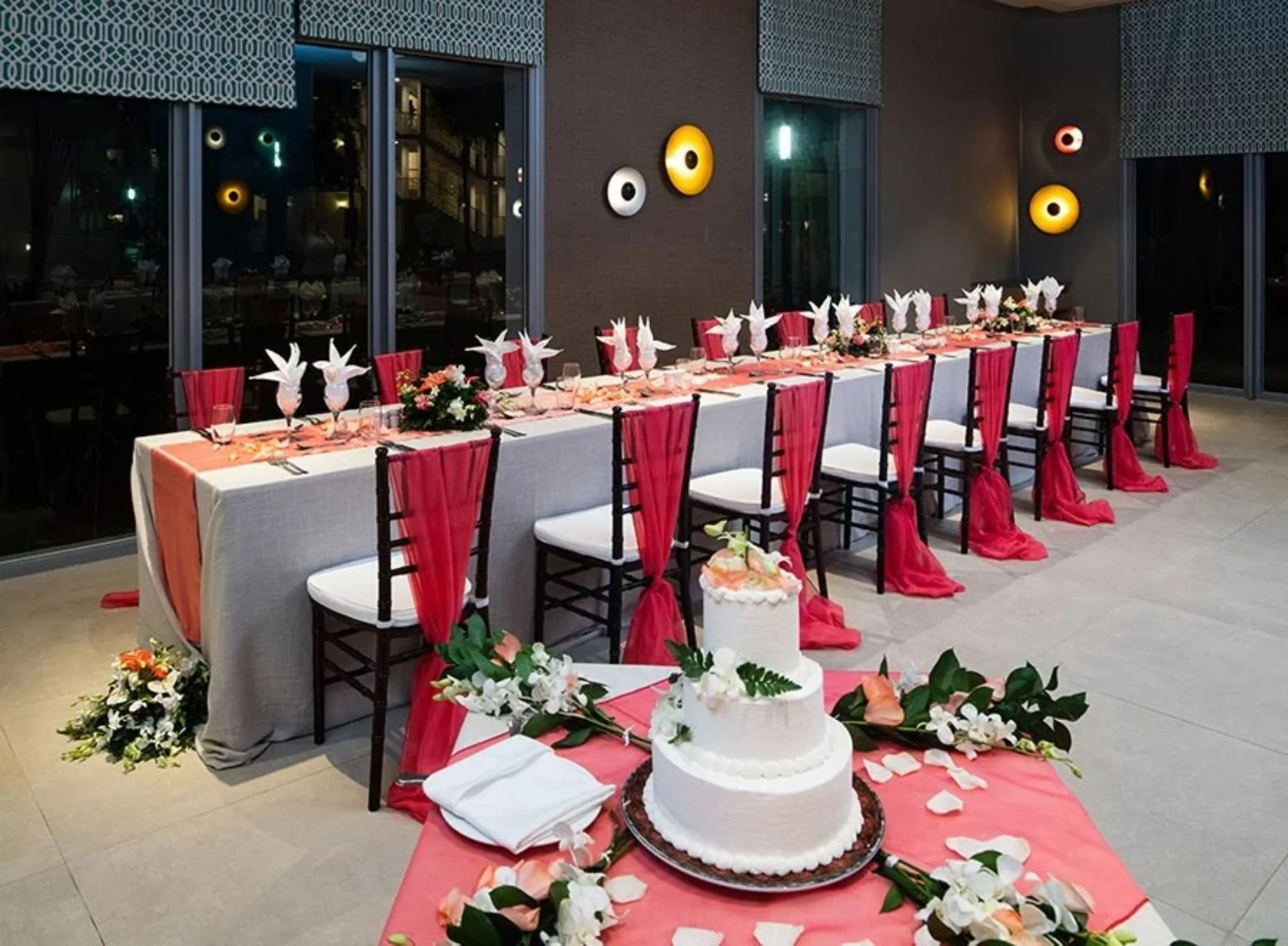 reception setup at Riu Palace Tropical Bay