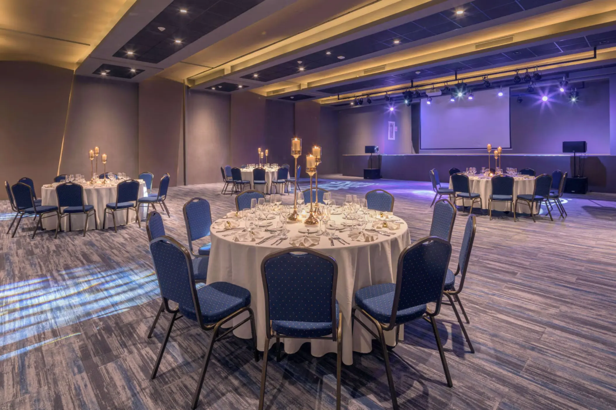 Indoor ballroom wedding reception at Royalton Antigua, Five Islands Village