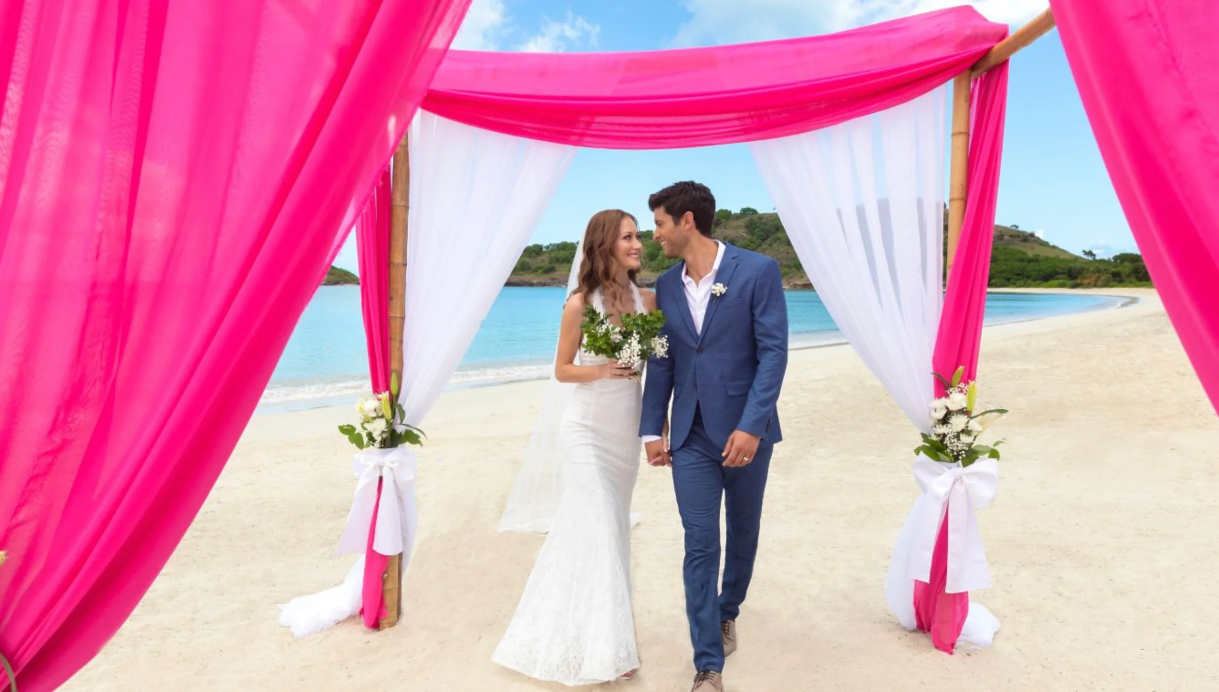 bride and groom at Royalton Antigua