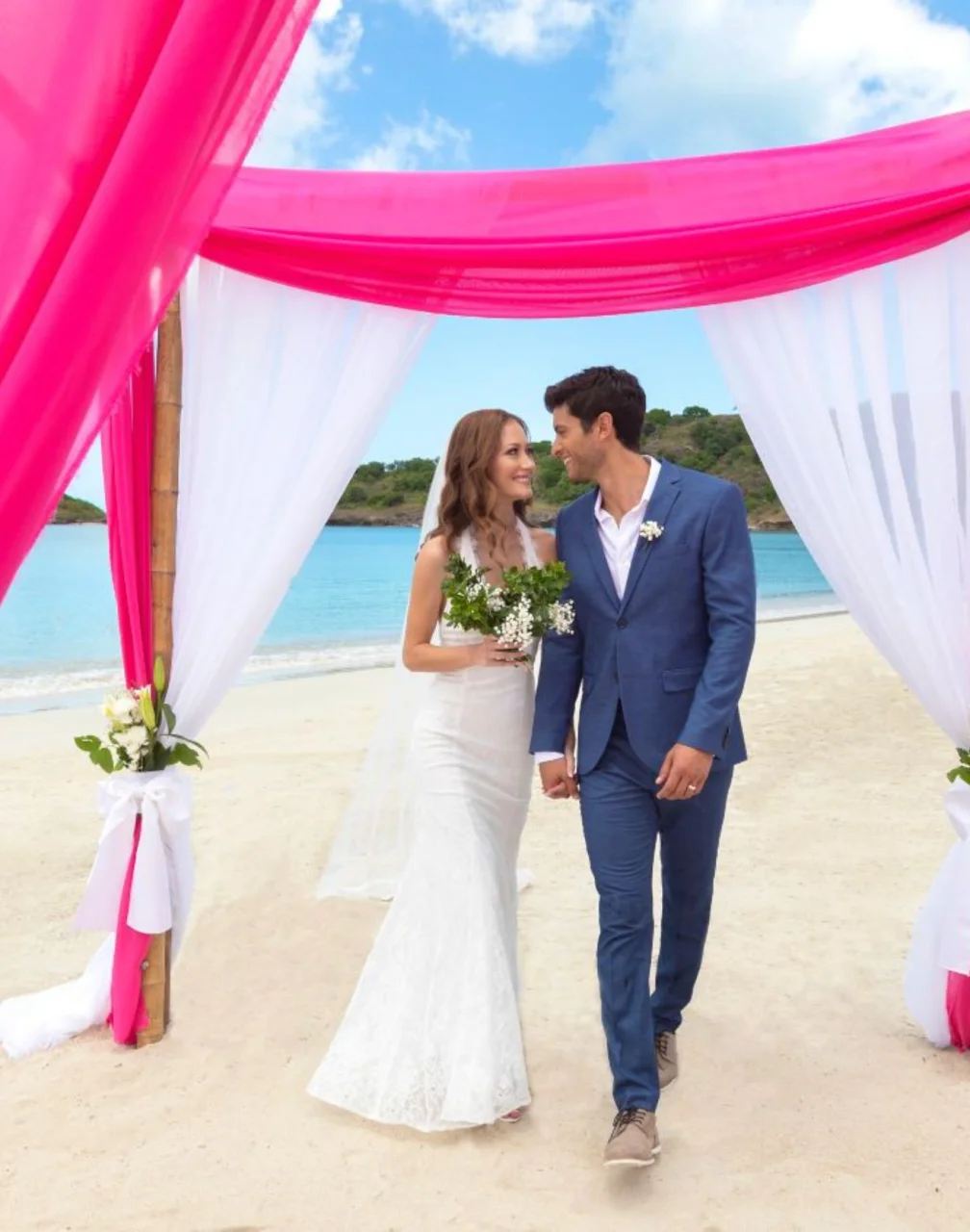 bride and groom at Royalton Antigua