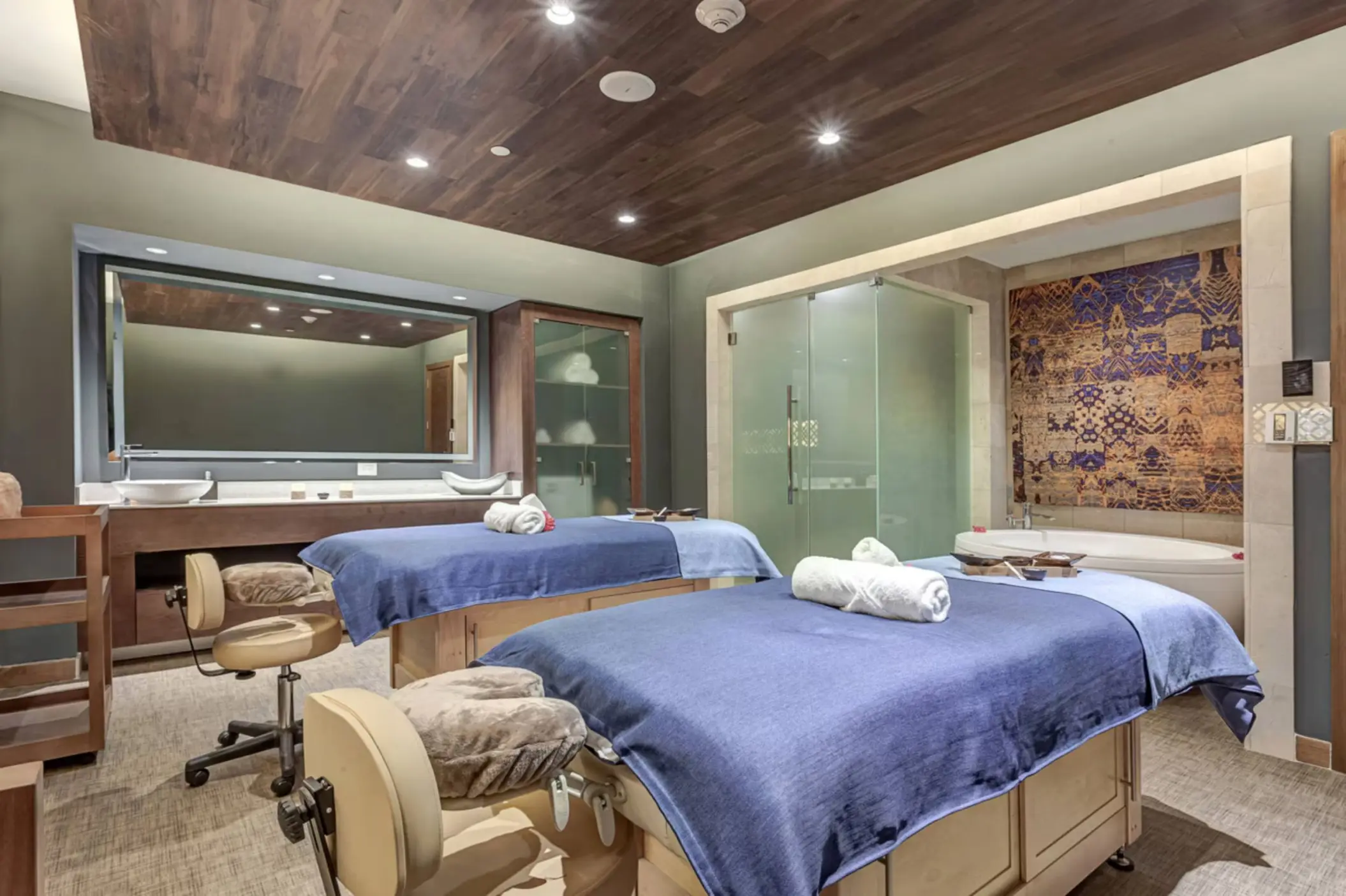 Couples massage room with two tables at Royalton Antigua, Five Islands Village