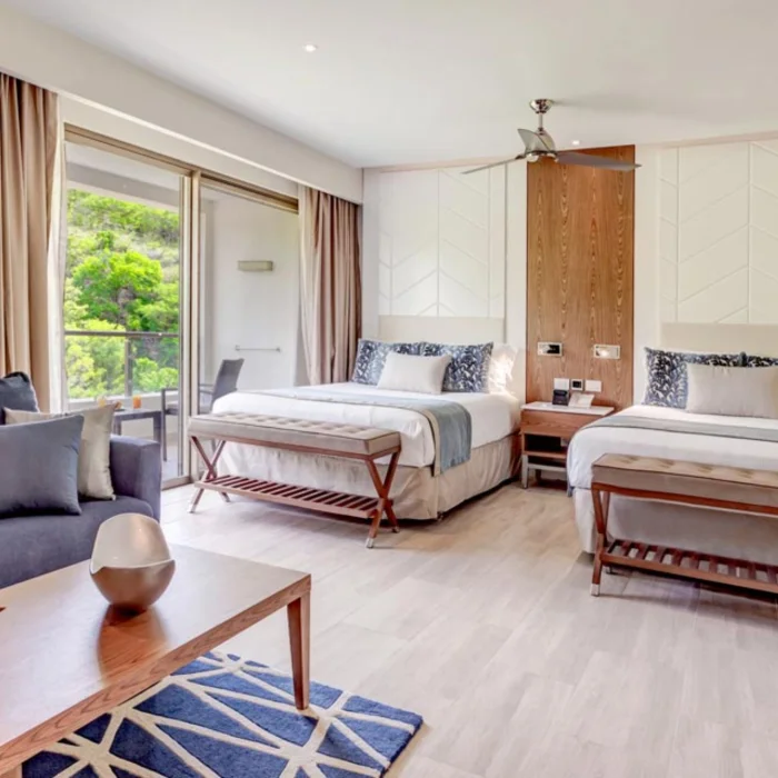 suite with two beds at Royalton Antigua