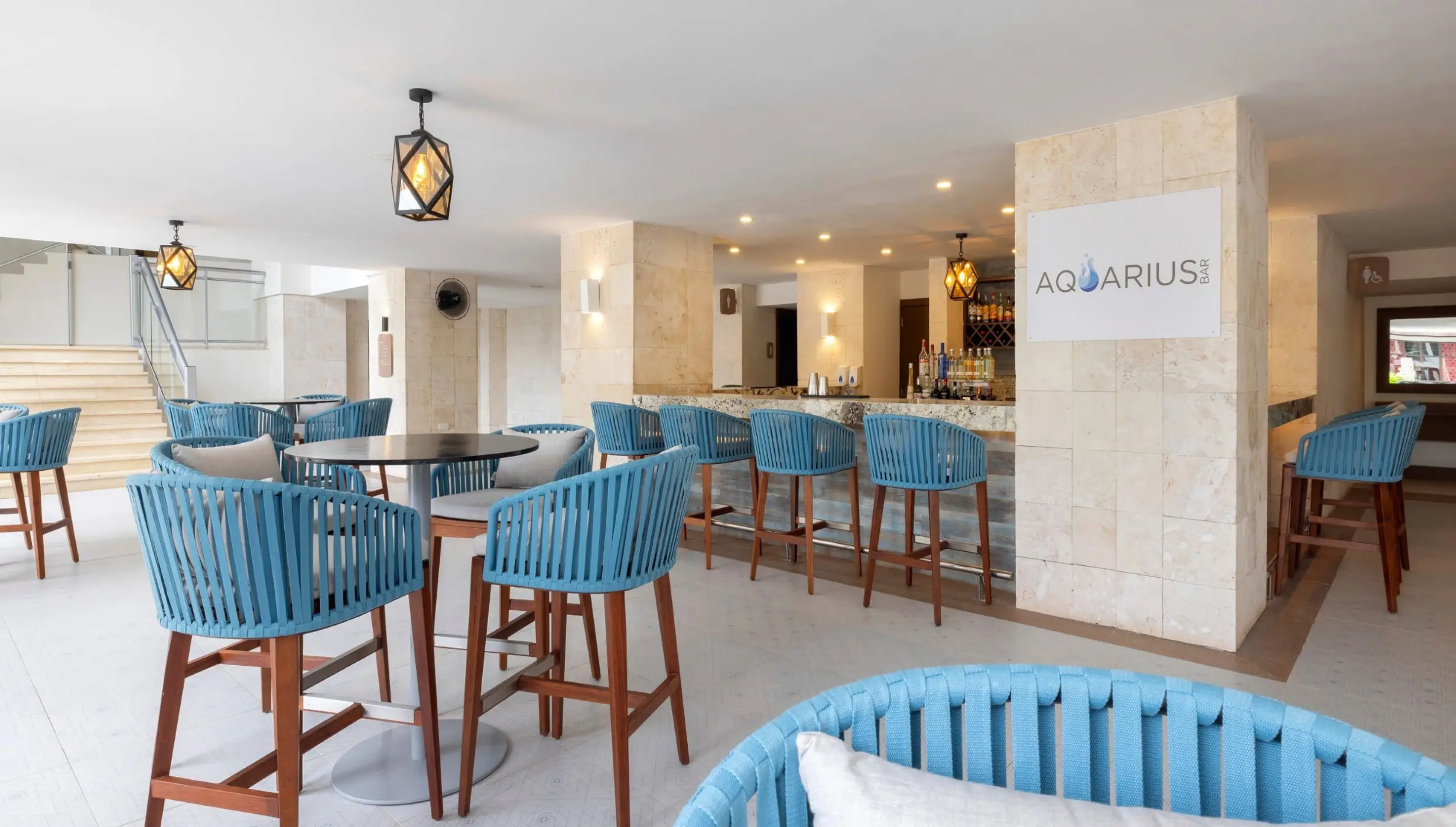 Aquarius bar at Hideaway at Royalton Blue Waters