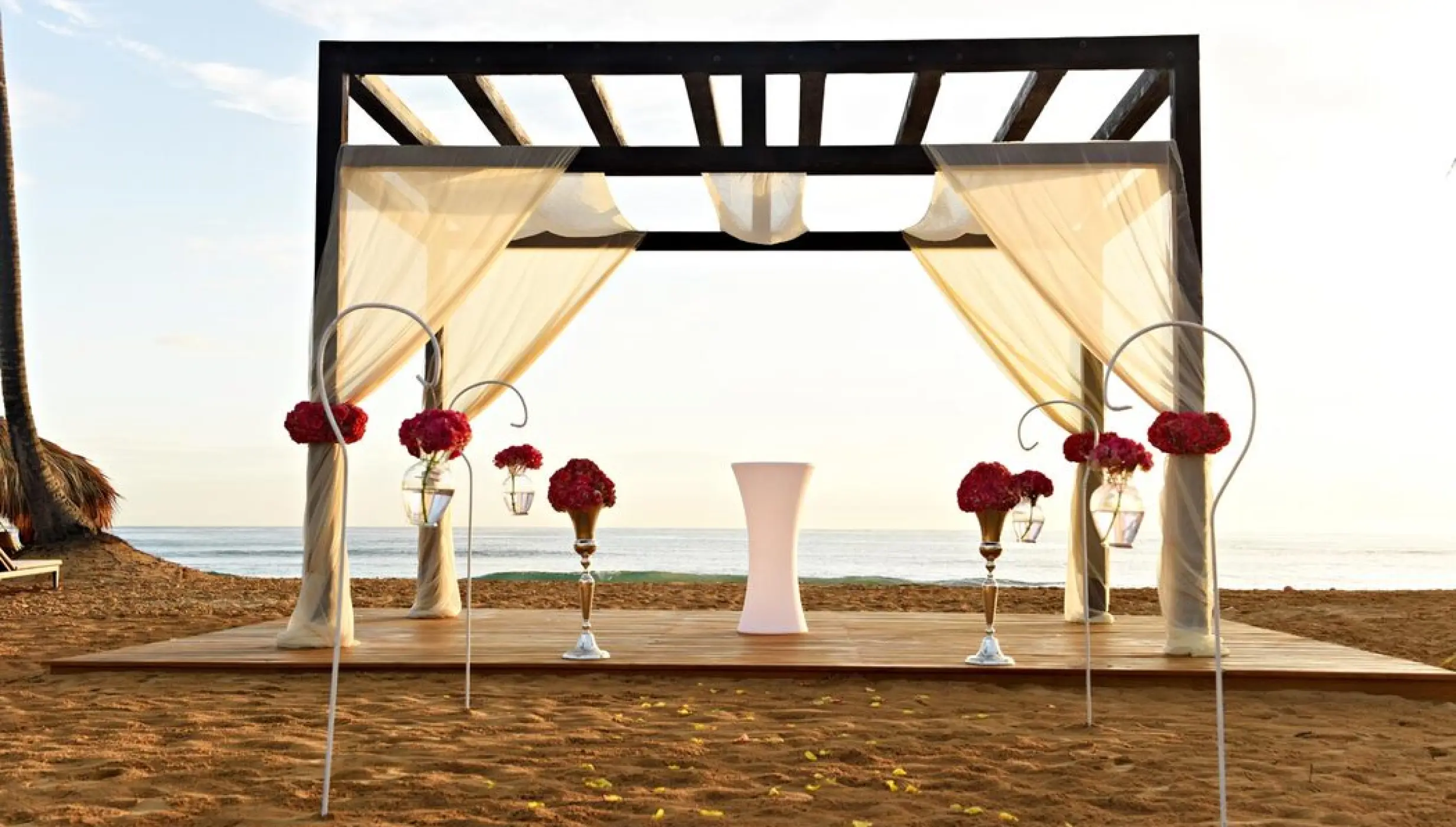 Beachfront wedding ceremony gazebo at Royalton CHIC, Punta Cana