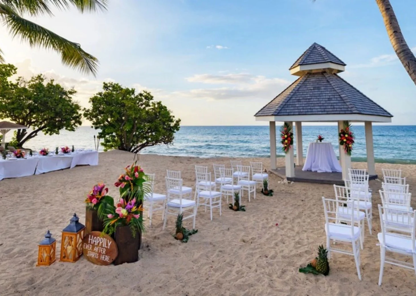 beach gazebo venue at royalton grenada