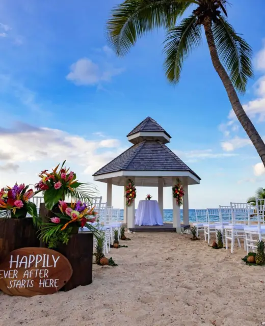 beach gazebo venue at royalton grenada