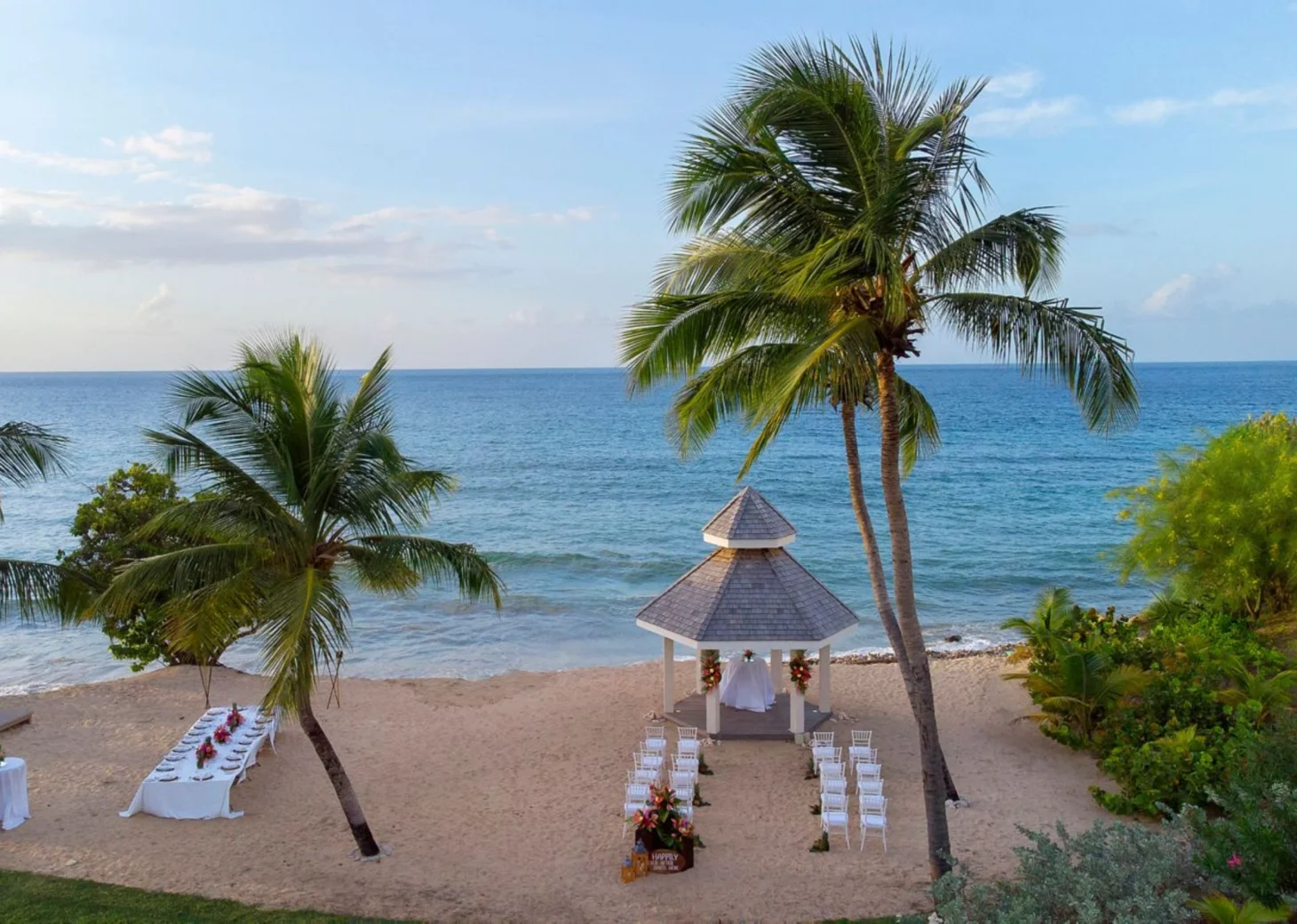 beach gazebo venue at royalton grenada