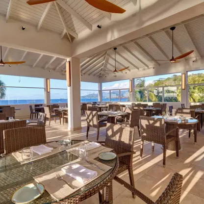 Grazie restaurant wedding venue with ocean views at Royalton Grenada, St. George’s