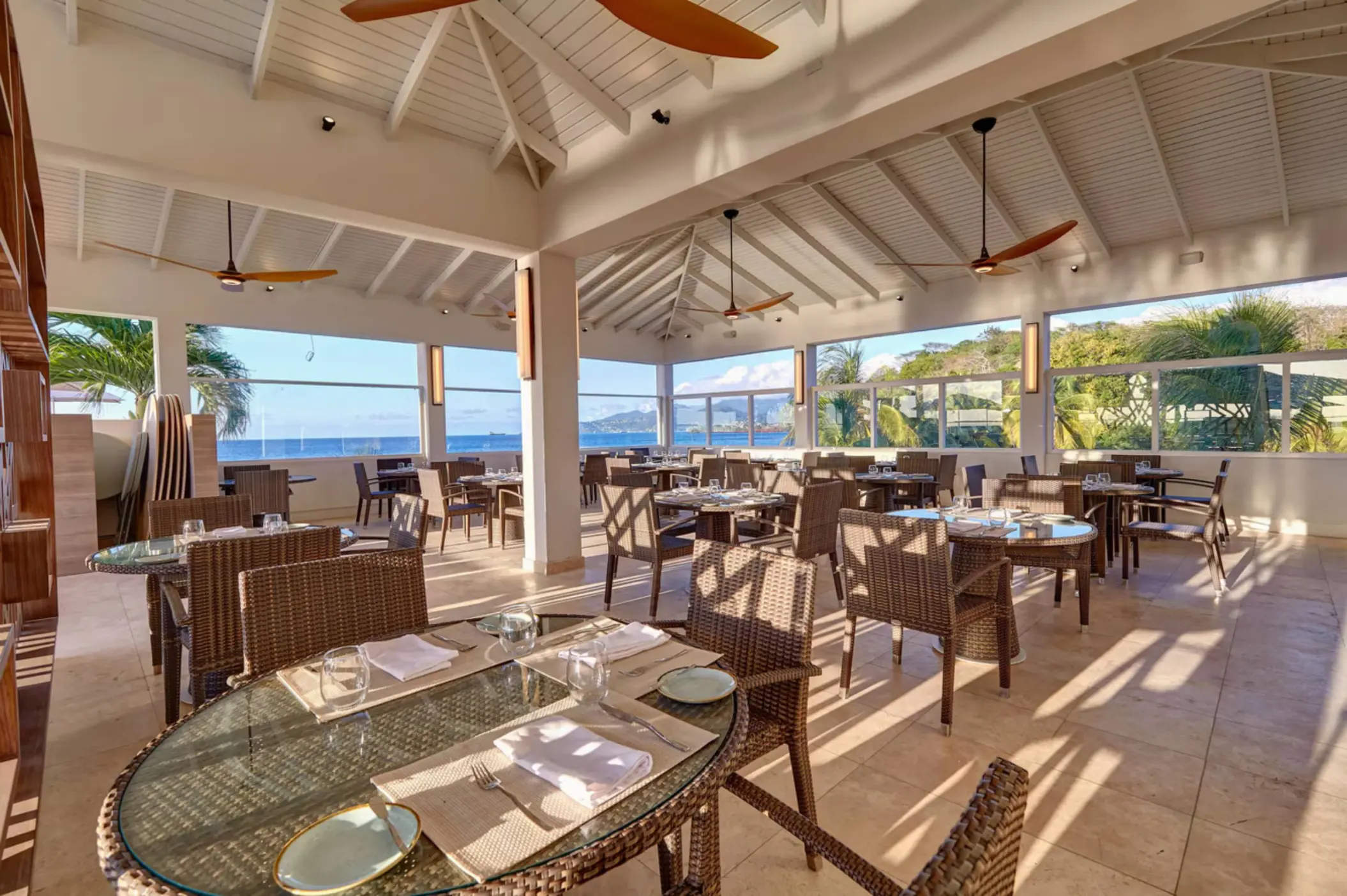 Grazie restaurant wedding venue with ocean views at Royalton Grenada, St. George’s