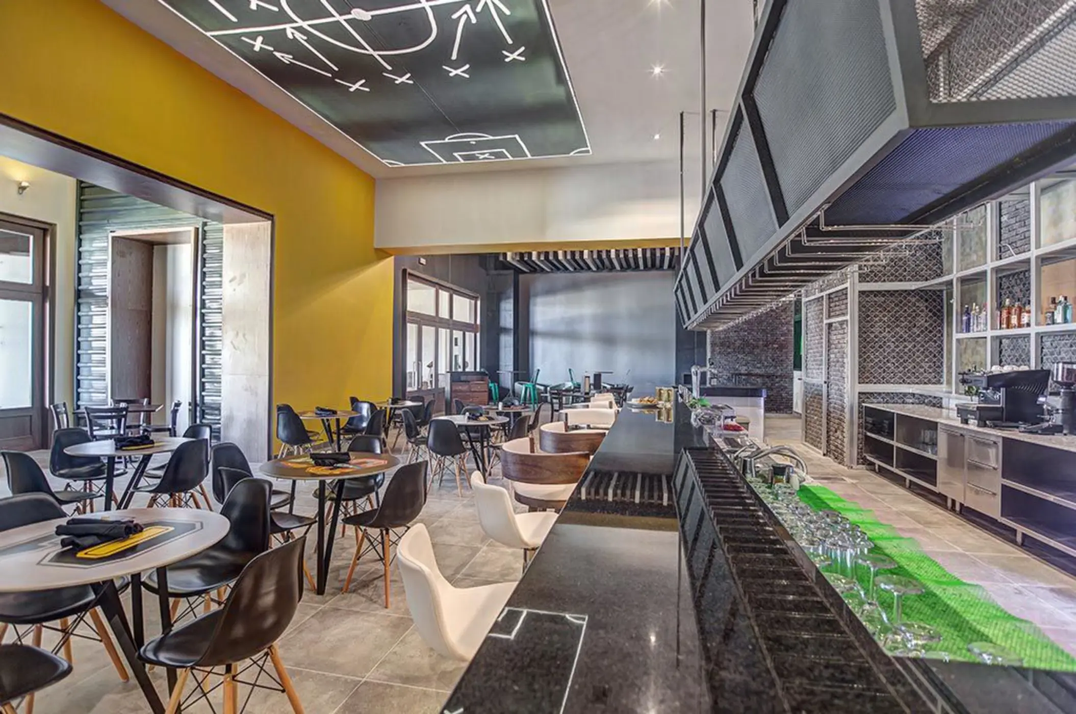 Sports bar counter and seating area at Royalton Hideaway Saint Lucia, Castries