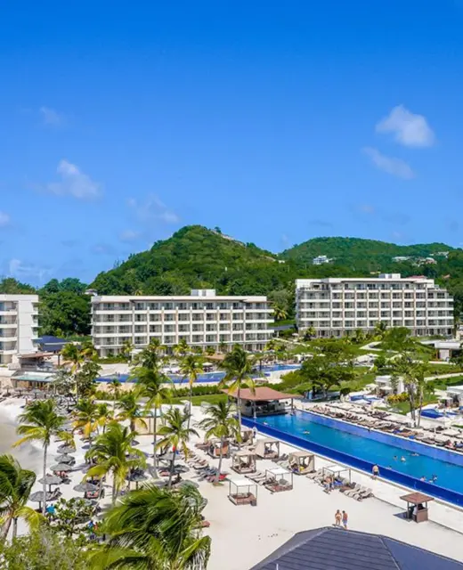 aerial view of Royalton Hideaway Saint Lucia