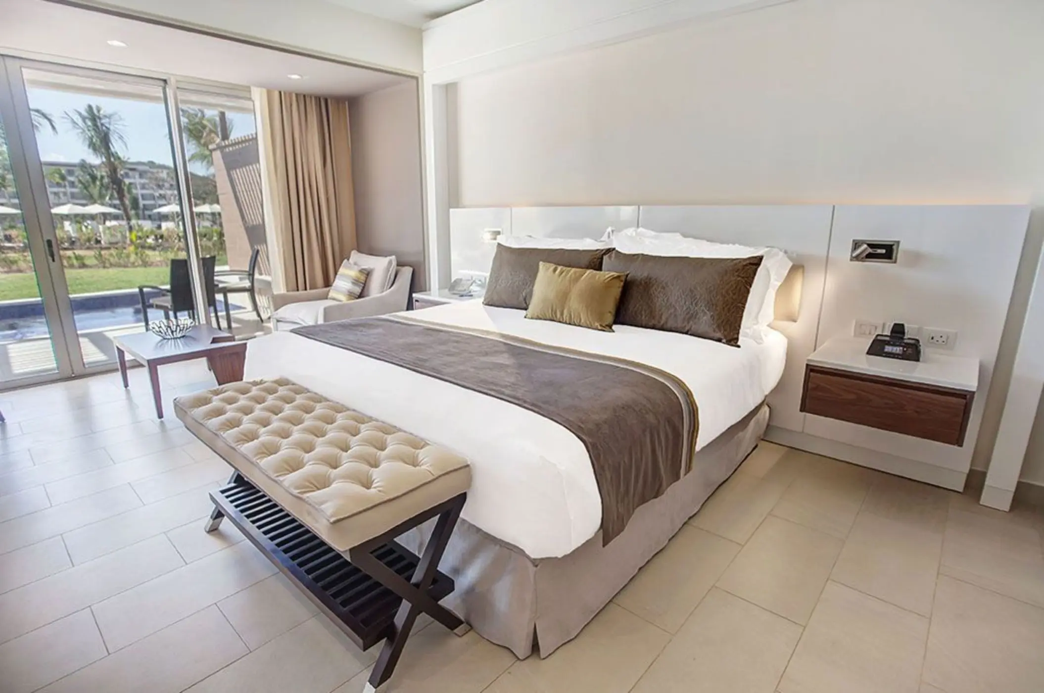 Modern suite with private balcony at Royalton Hideaway Saint Lucia, Castries