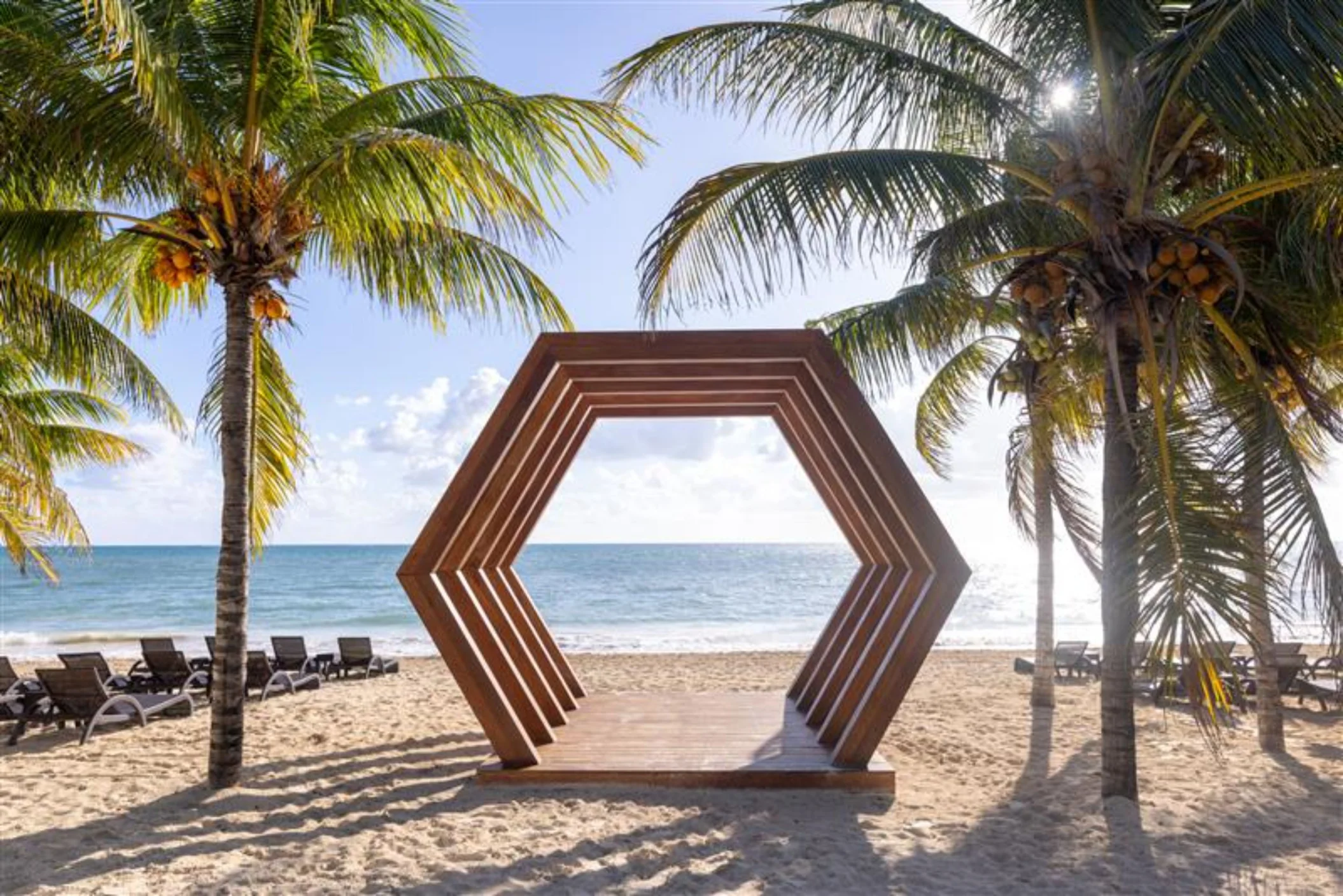 beach gazebo at Royalton Riviera Cancun