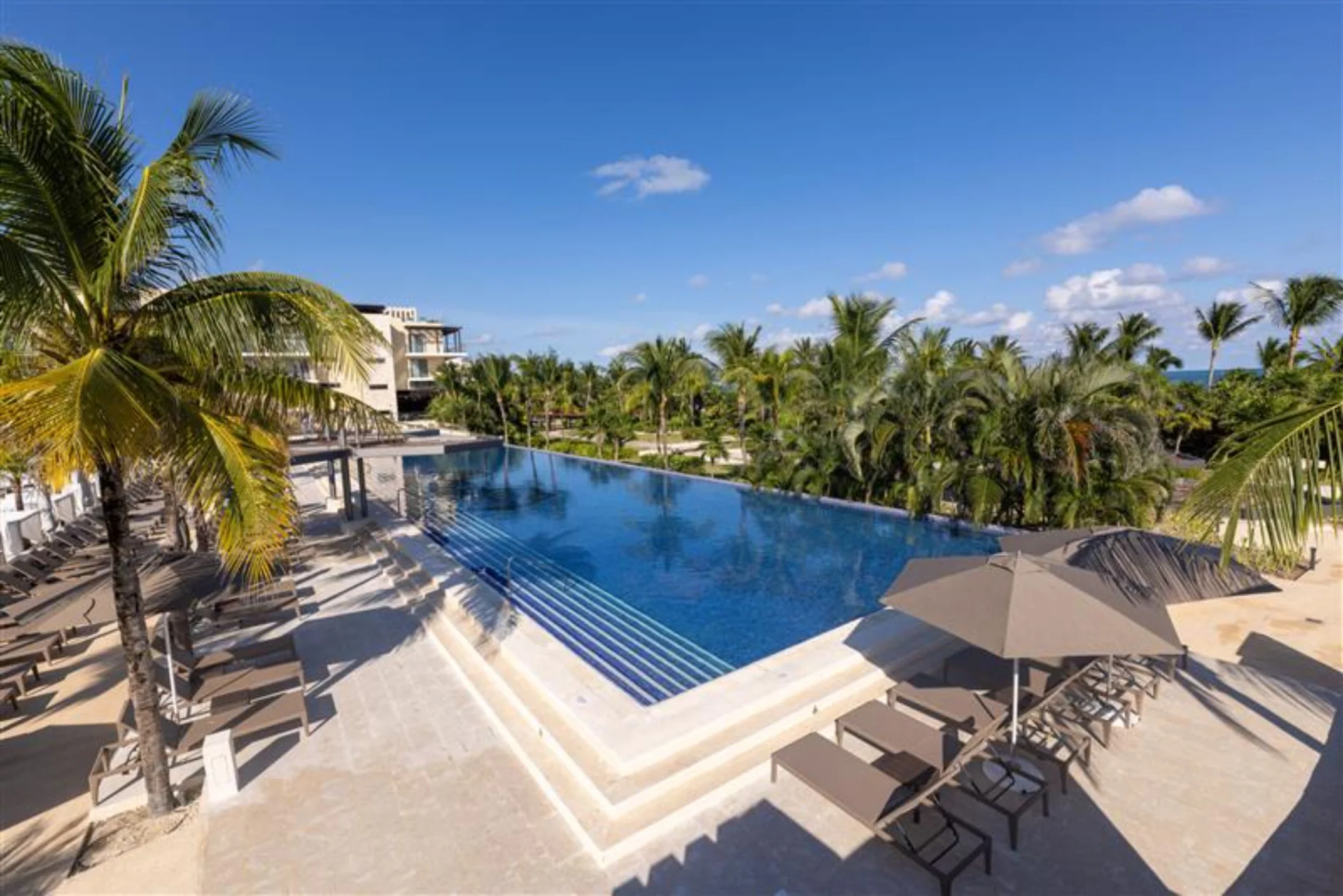 Infinity pool at Royalton Riviera Cancun