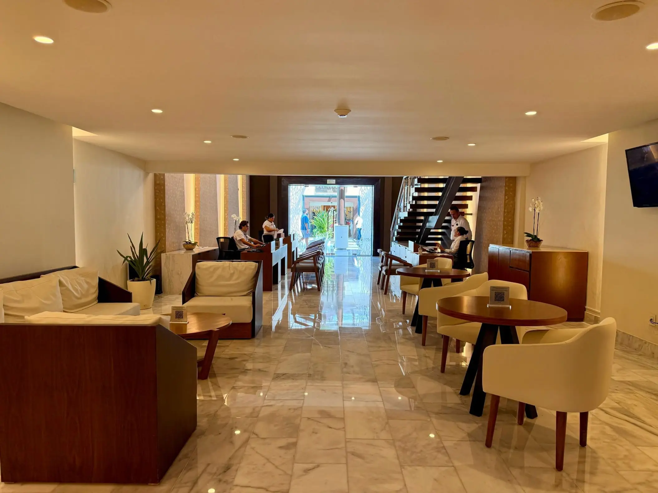 Lobby of Diamond Club at Royalton Riviera Cancun
