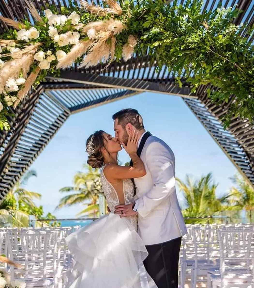 Destination wedding at Royalton Riviera Cancun Resort.