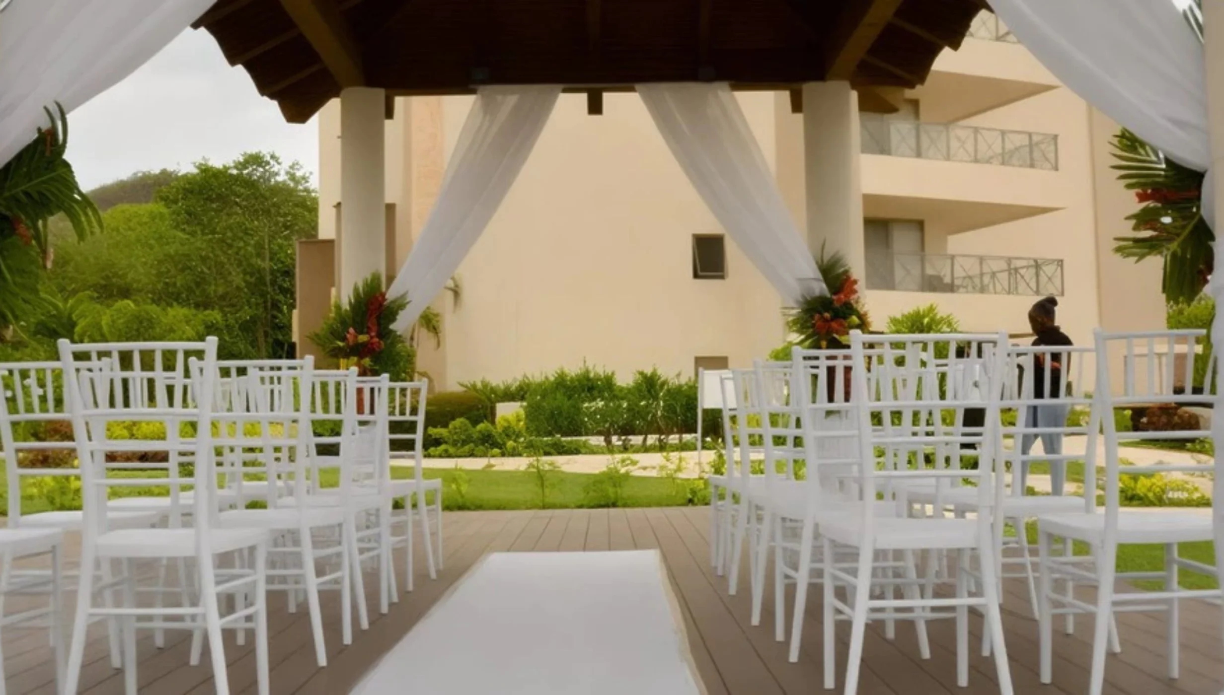 garden gazebo venue at Royalton Saint Lucia