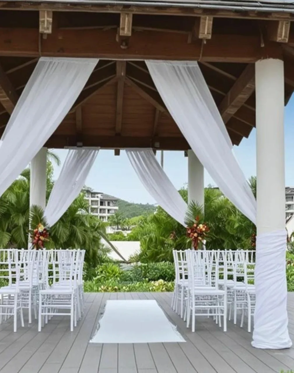 garden gazebo venue at Royalton Saint Lucia