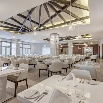 Gourmet Marche restaurant wedding reception venue at Royalton Saint Lucia, Castries