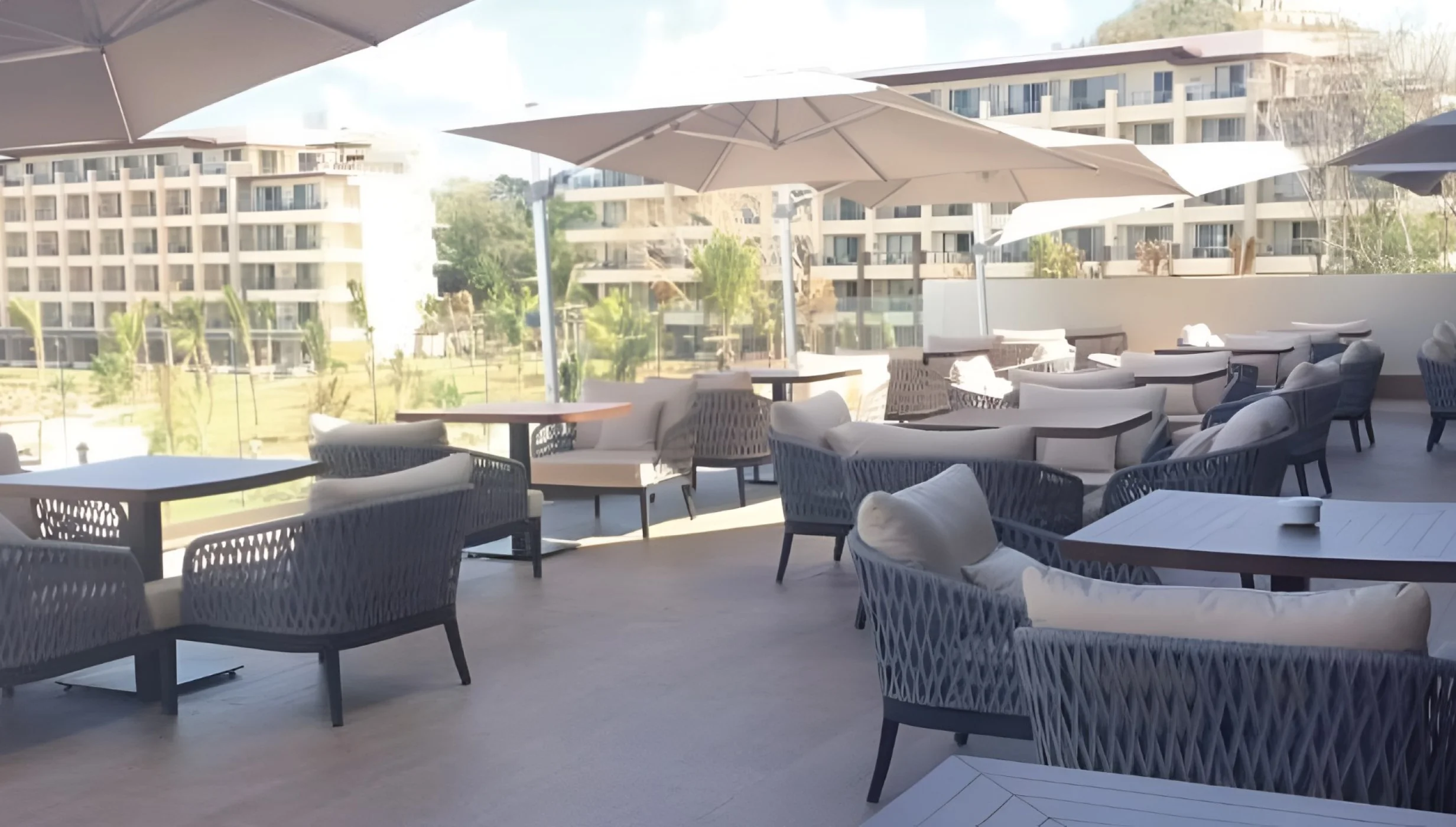 lobby terrace venue at royalton st lucia