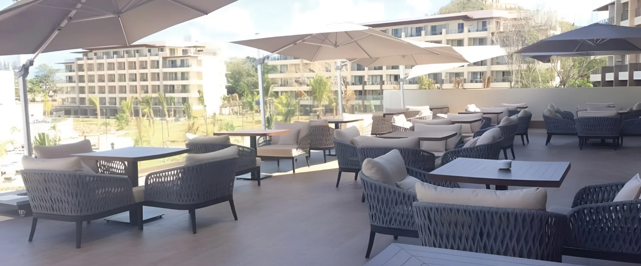 lobby terrace venue at royalton st lucia