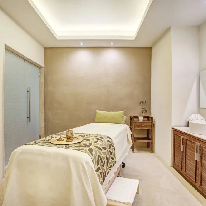 treatment room at the spa at Royalton Saint Lucia