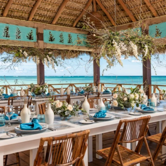 blue marlin portico and restaurant venue at Sanctuary Cap Cana