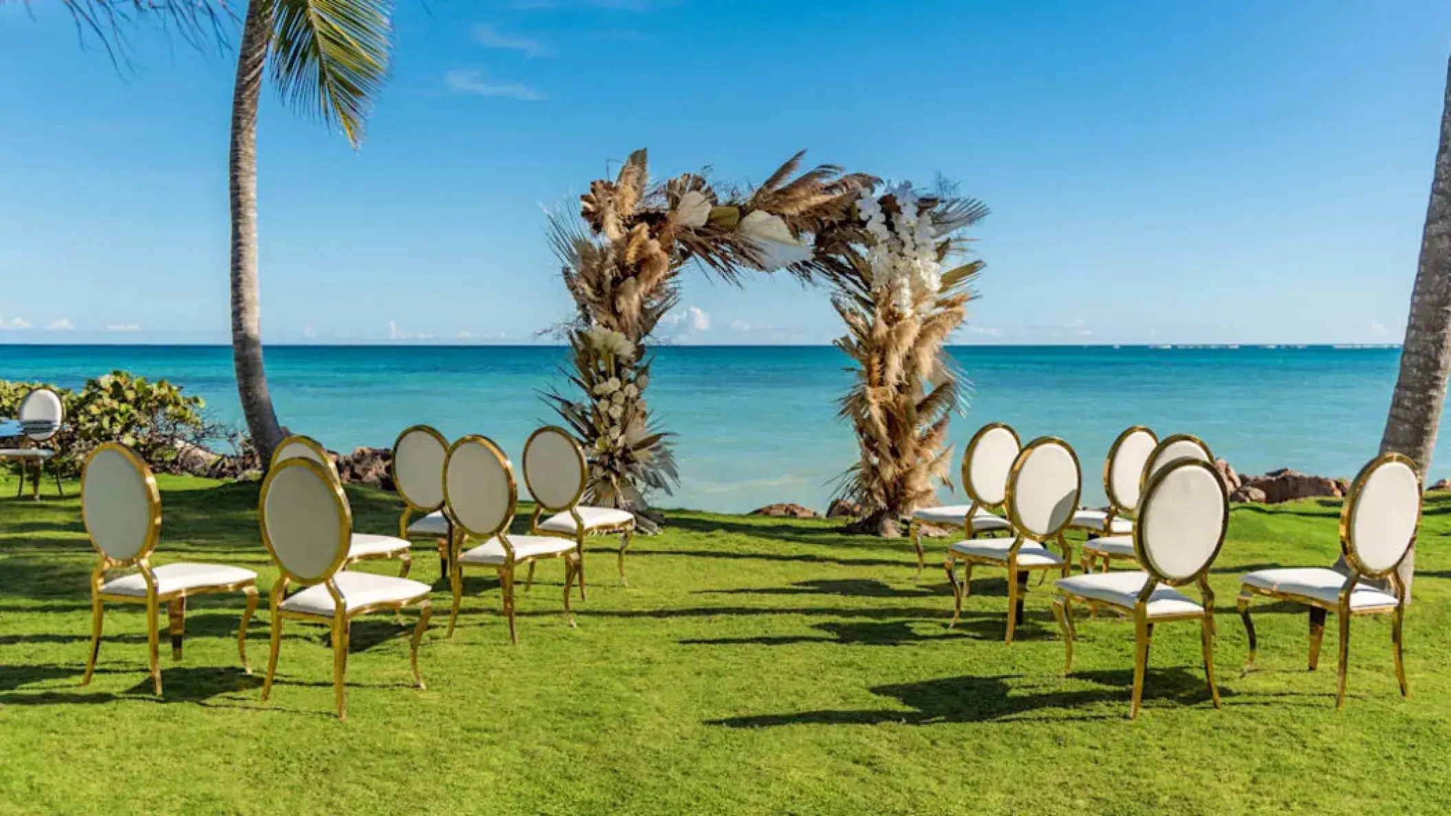 Waterfront wedding ceremony at Sanctuary Cap Cana, Punta Cana