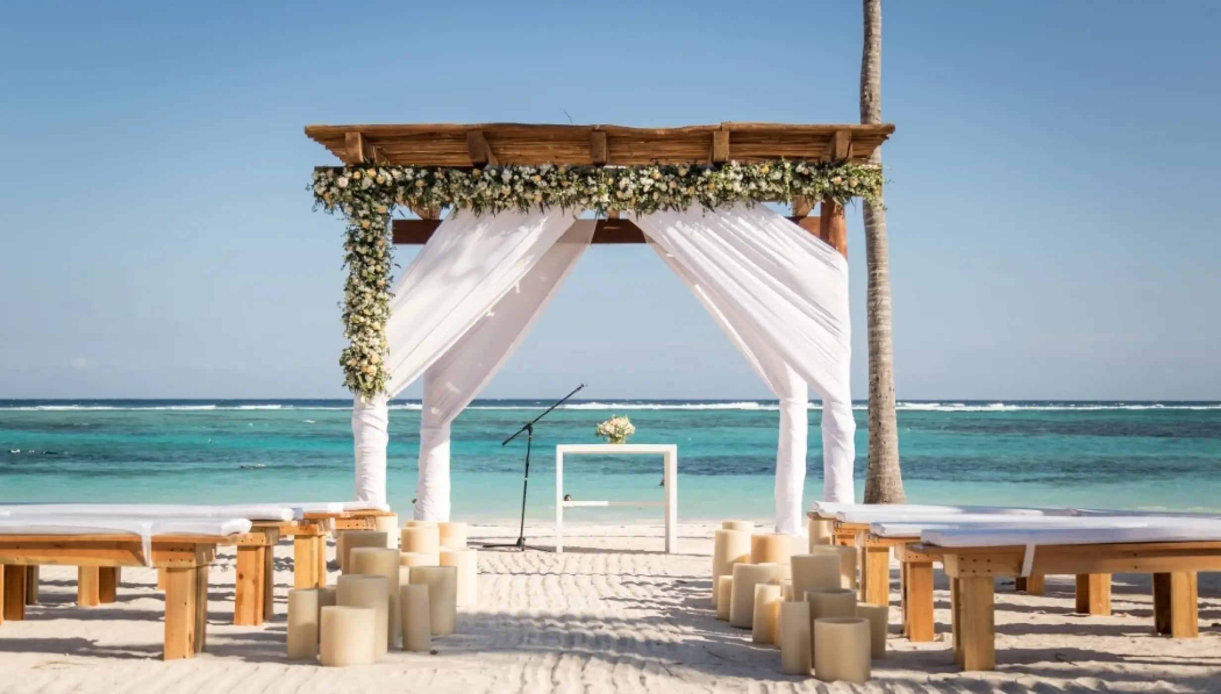 beach wedding venue at secrets akumal