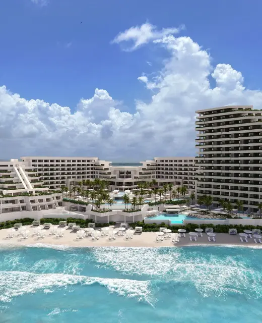 front view of Secrets Mirabel Cancun