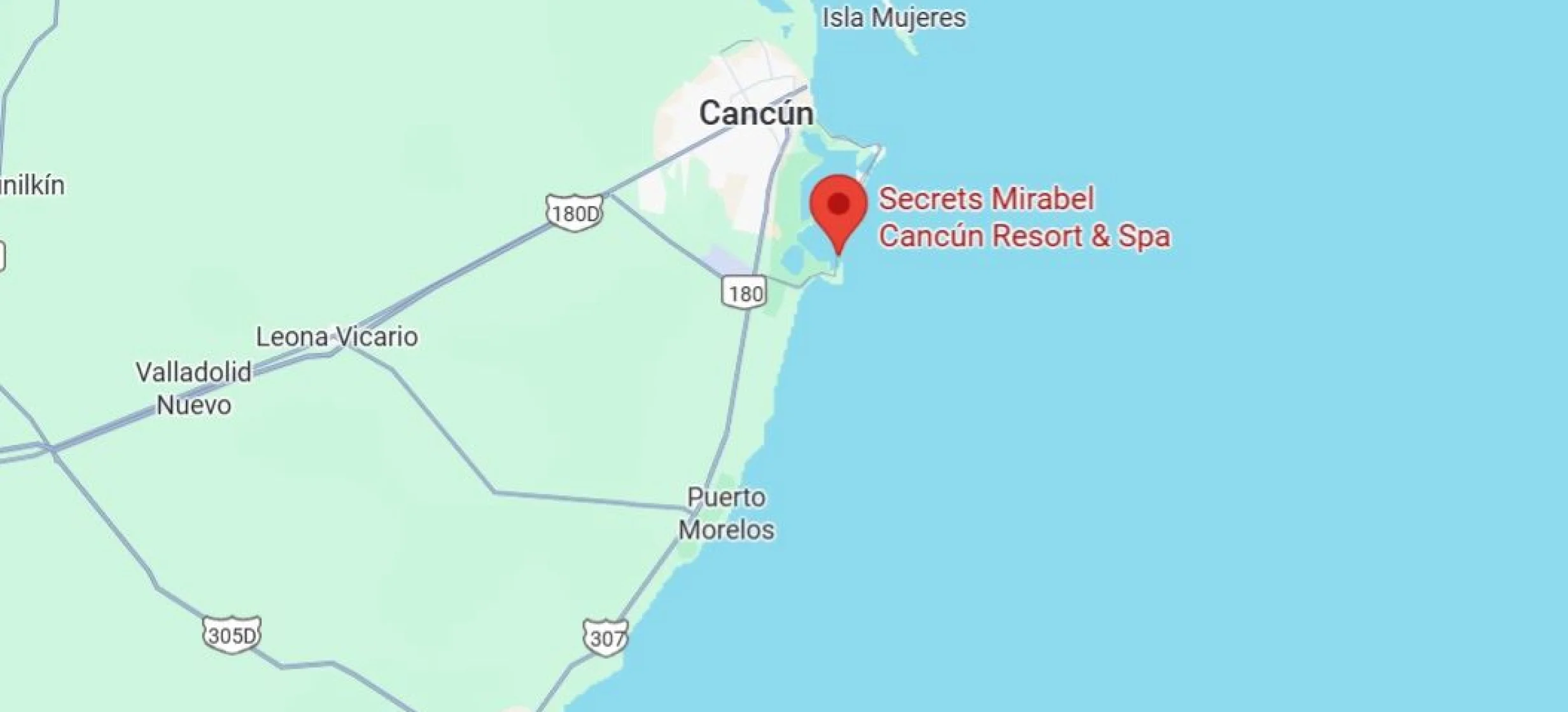 map showing location of secrets mirable in mexico