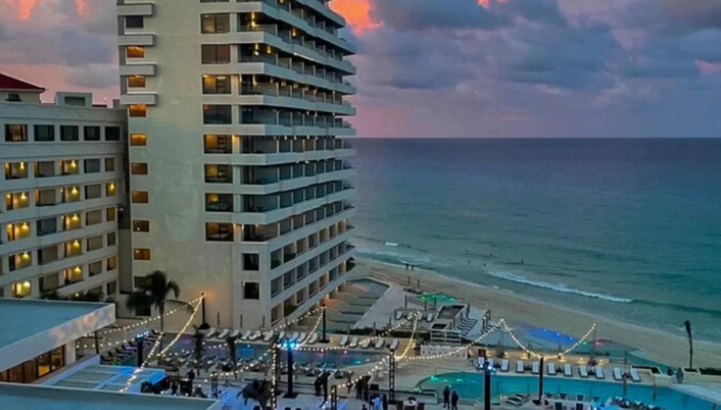 main pool terrace venue at secrets mirabel cancun