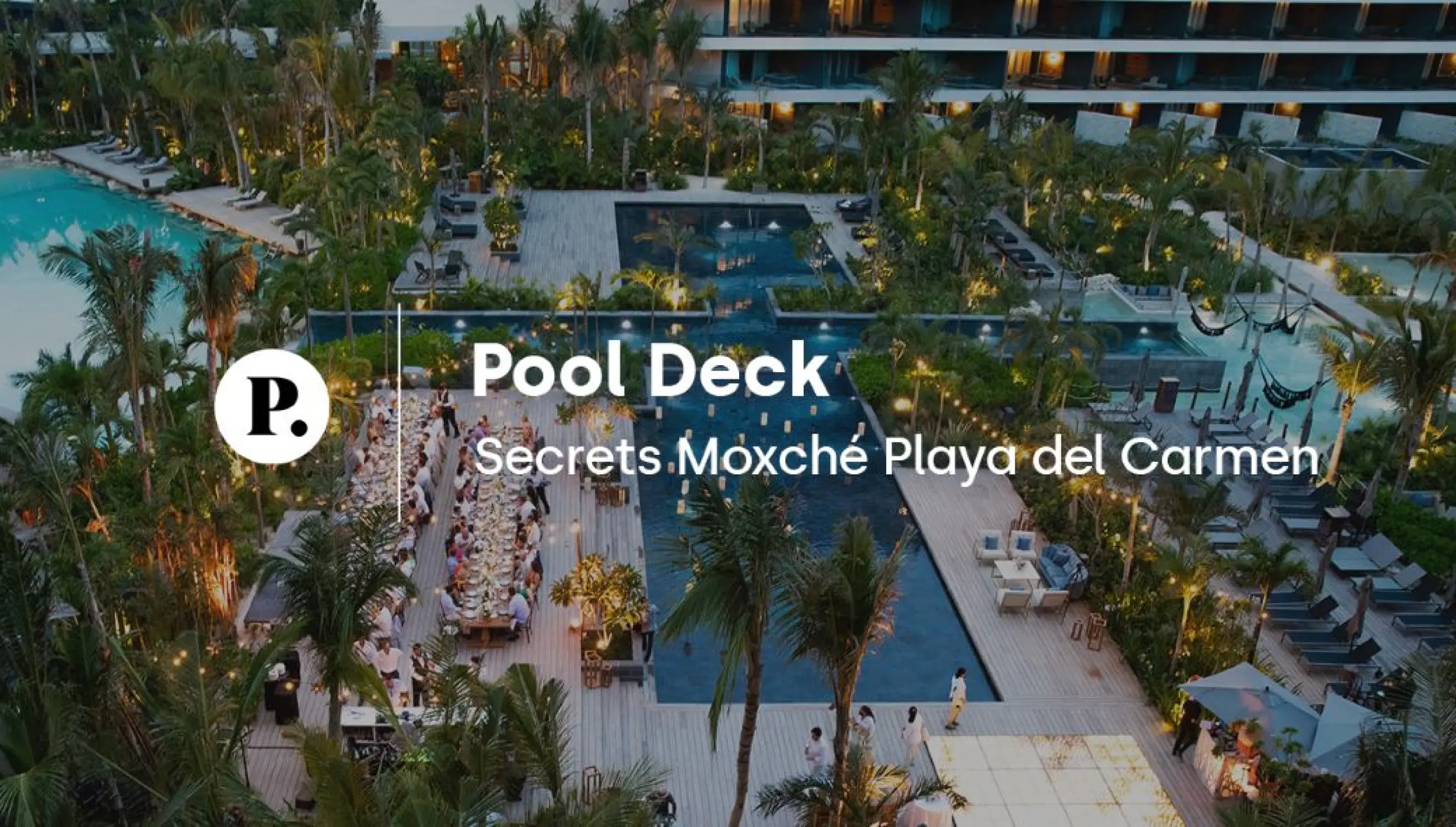 Pool Deck wedding venue video review at Secrets Moxche