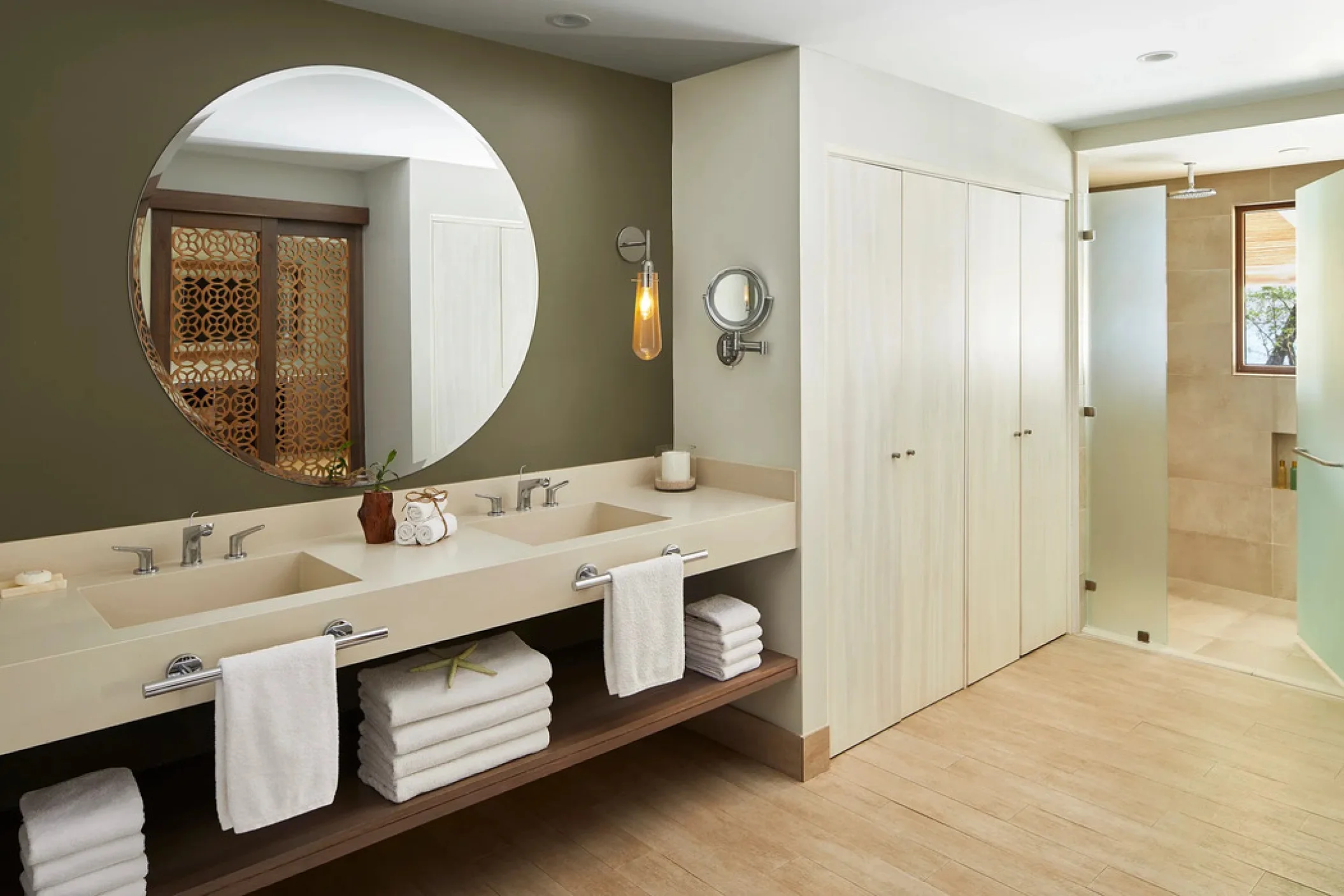 bathroom of preferred club suite at Secrets Papagayo Costa Rica