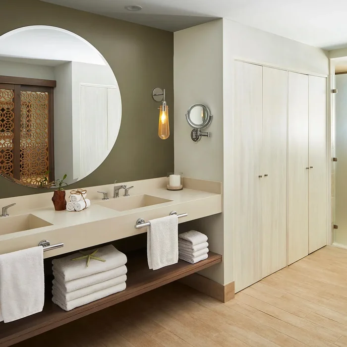 bathroom of preferred club suite at Secrets Papagayo Costa Rica