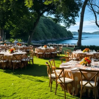 main beach garden venue at Secrets Papagayo Costa Rica