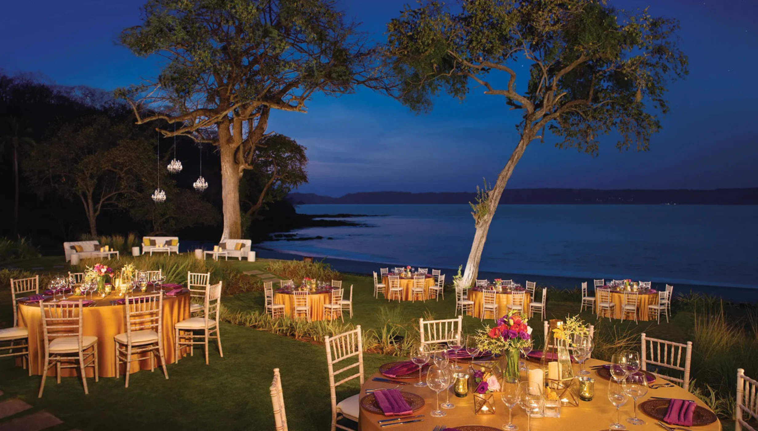 main beach garden venue at Secrets Papagayo Costa Rica