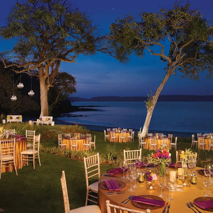 main beach garden venue at Secrets Papagayo Costa Rica