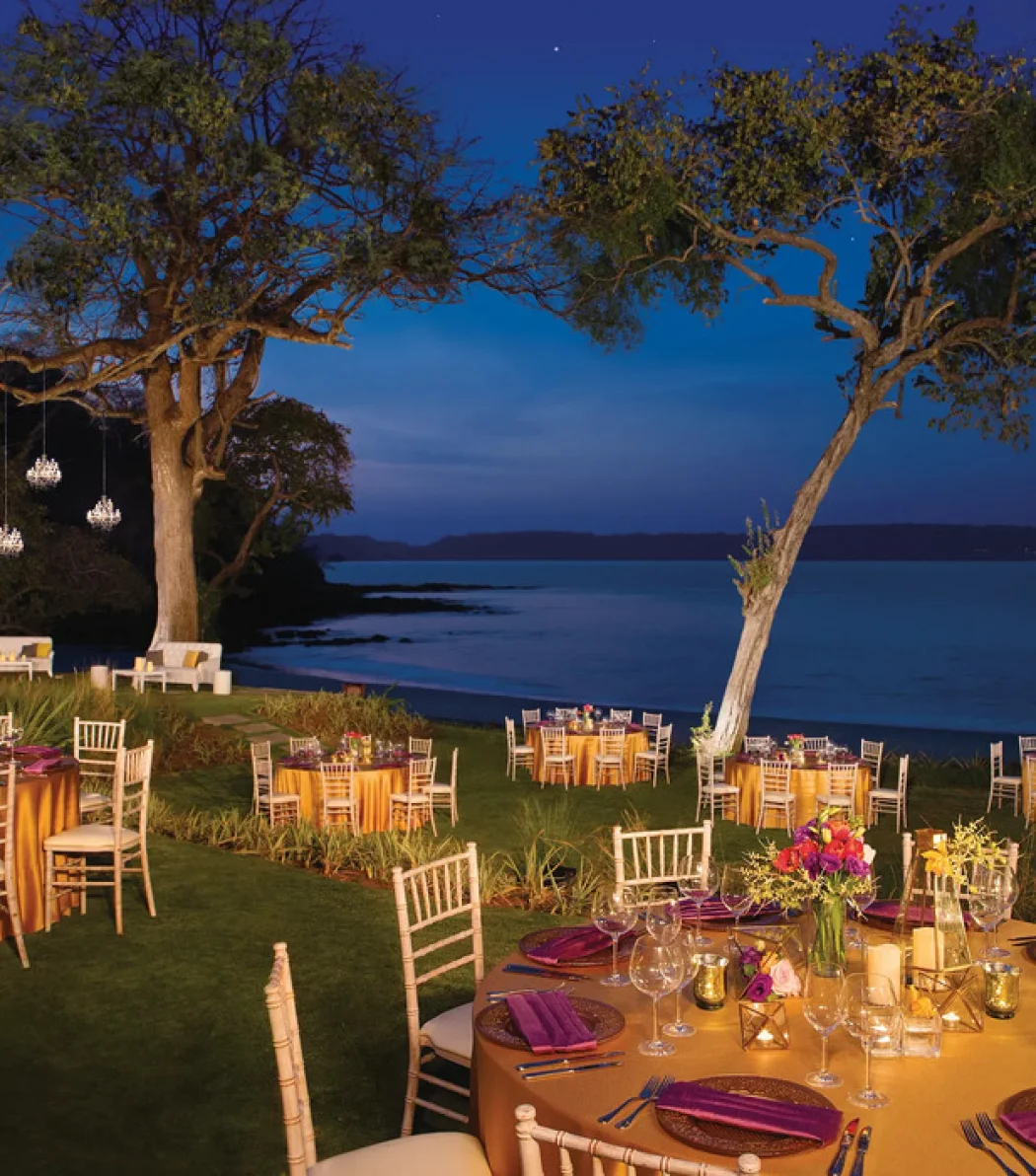 main beach garden venue at Secrets Papagayo Costa Rica