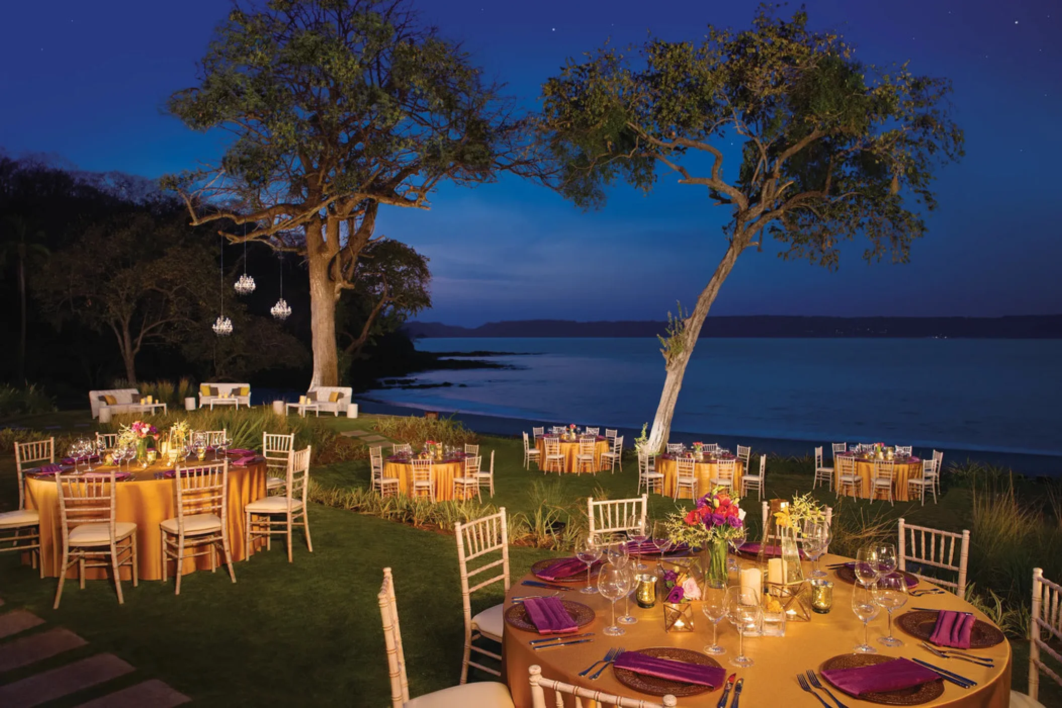 main beach garden venue at Secrets Papagayo Costa Rica