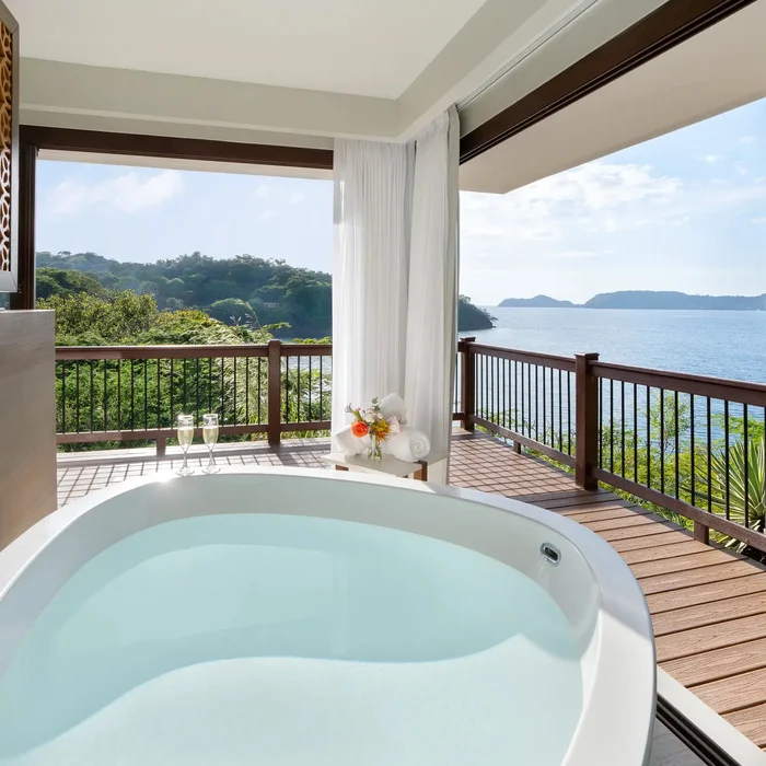soaking tub in the honeymoon suite at Secrets Papagayo Costa Rica