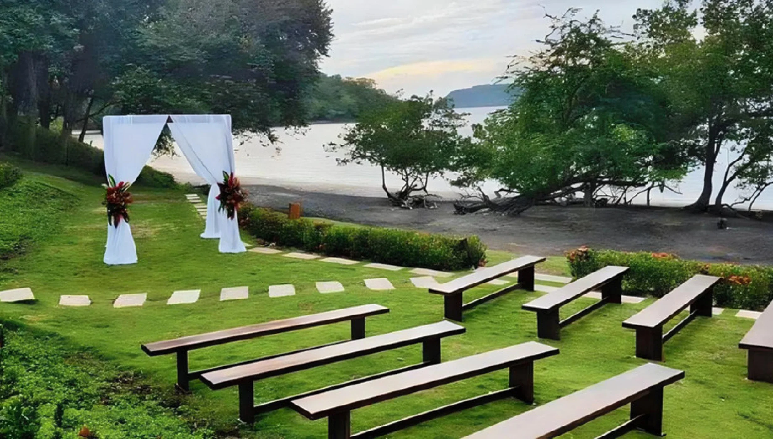 spa garden venue at Secrets Papagayo Costa Rica