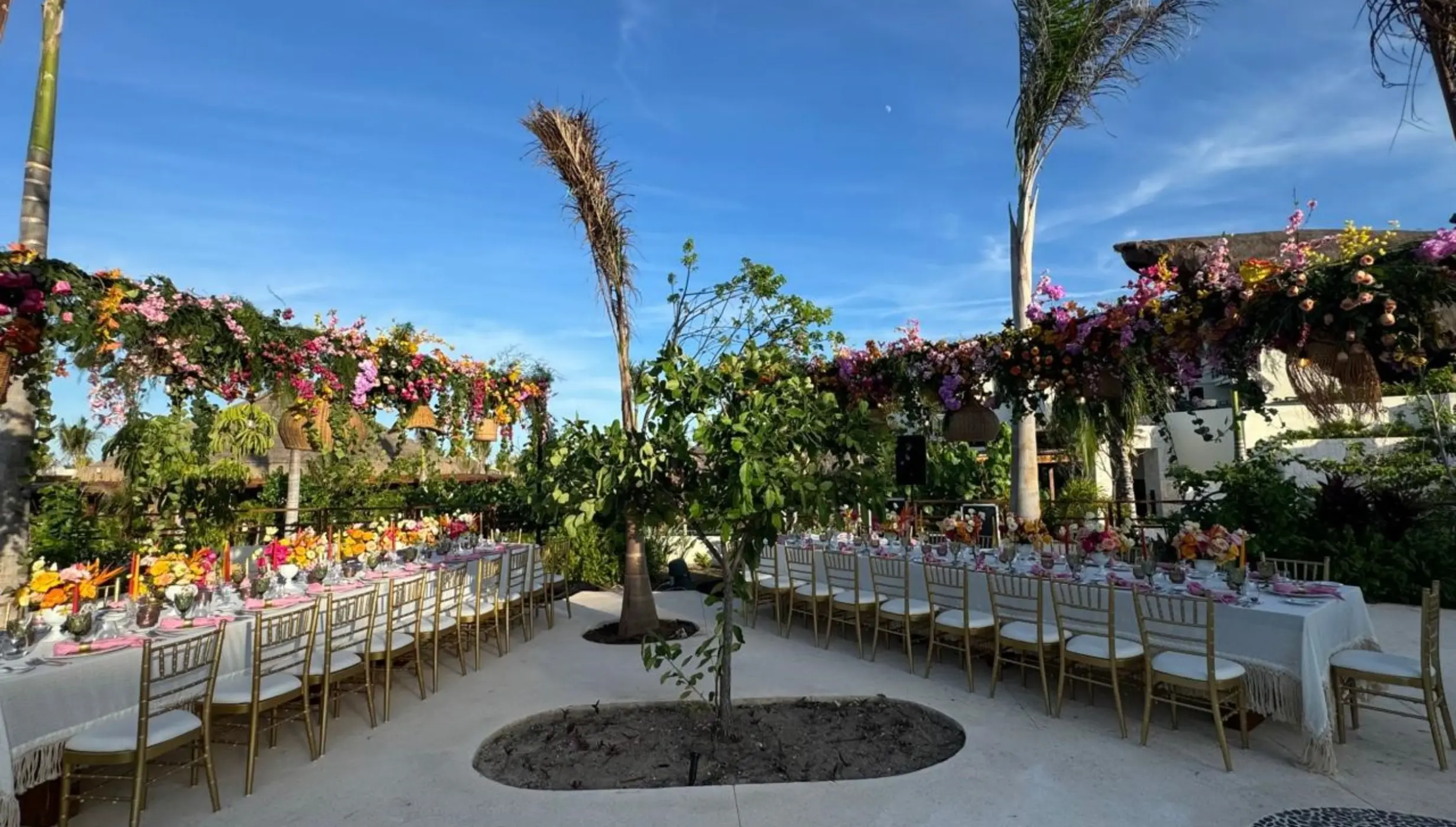 jungle pool terrace venue at Secrets Playa Blanca