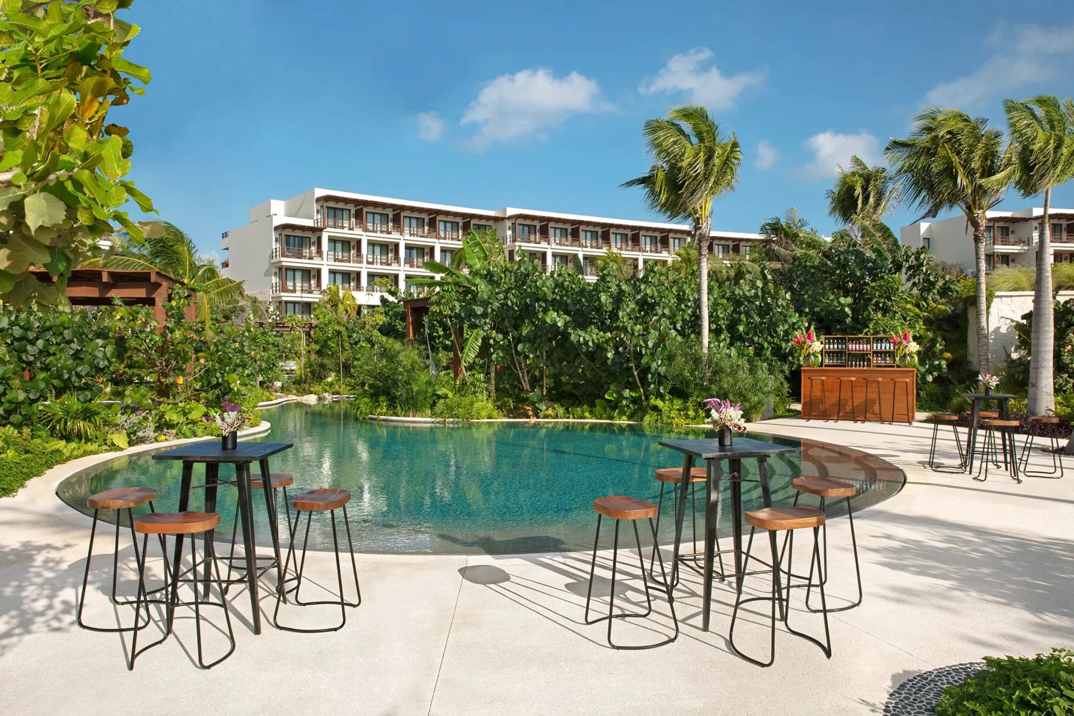 Jungle Pool Terrace venue at Secrets Playa Blanca Costa Mujeres
