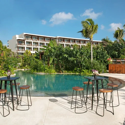 Jungle Pool Terrace venue at Secrets Playa Blanca Costa Mujeres