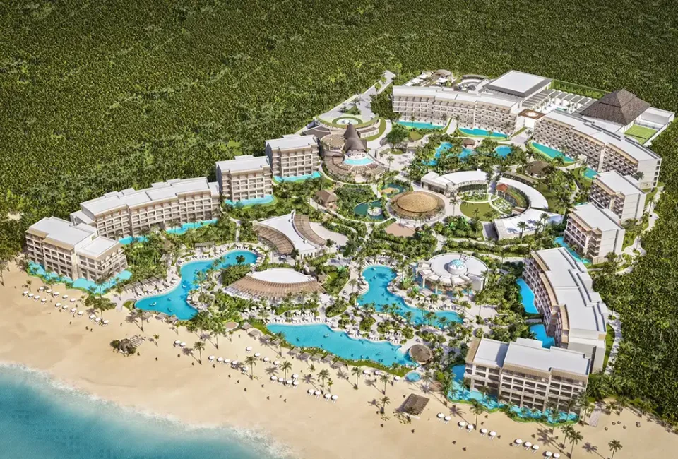 Aerial overview at Secrets Playa Blanca Resort