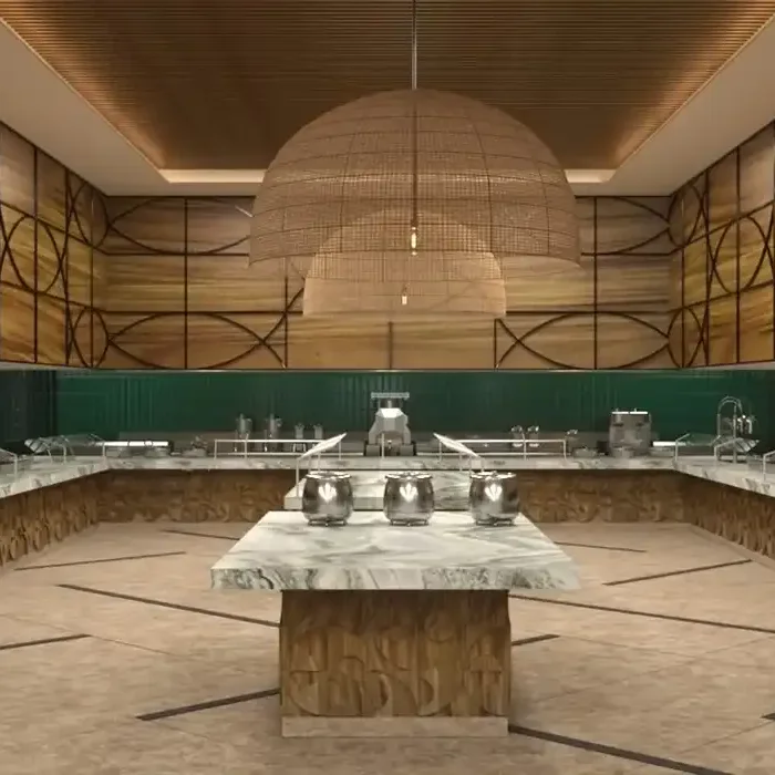 MArket Cafe Buffet area at Secrets Playa Blanca Resort